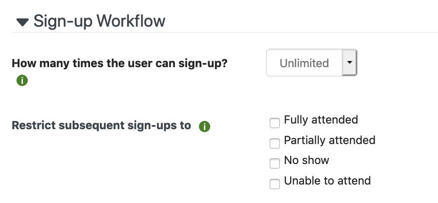 multiple booking restrictions